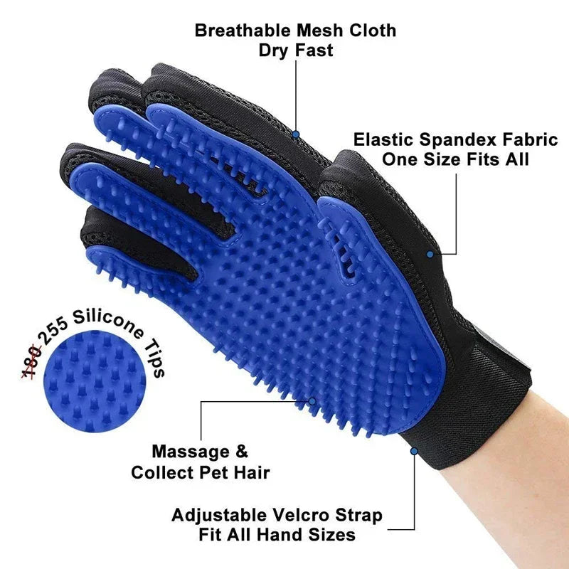 Silicone Pet Grooming & Hair Removal Gloves