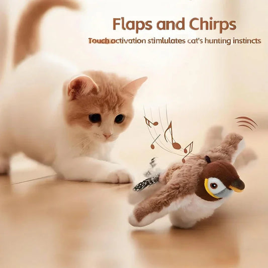 Interactive Catnip Electric Bird Toy