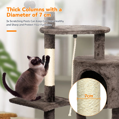 Multi-Level Cat Tree with Scratching Posts