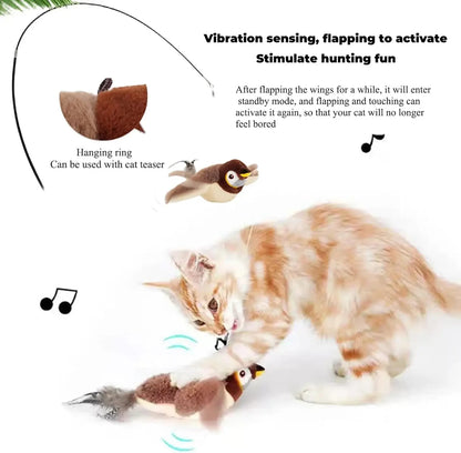 Interactive Catnip Electric Bird Toy